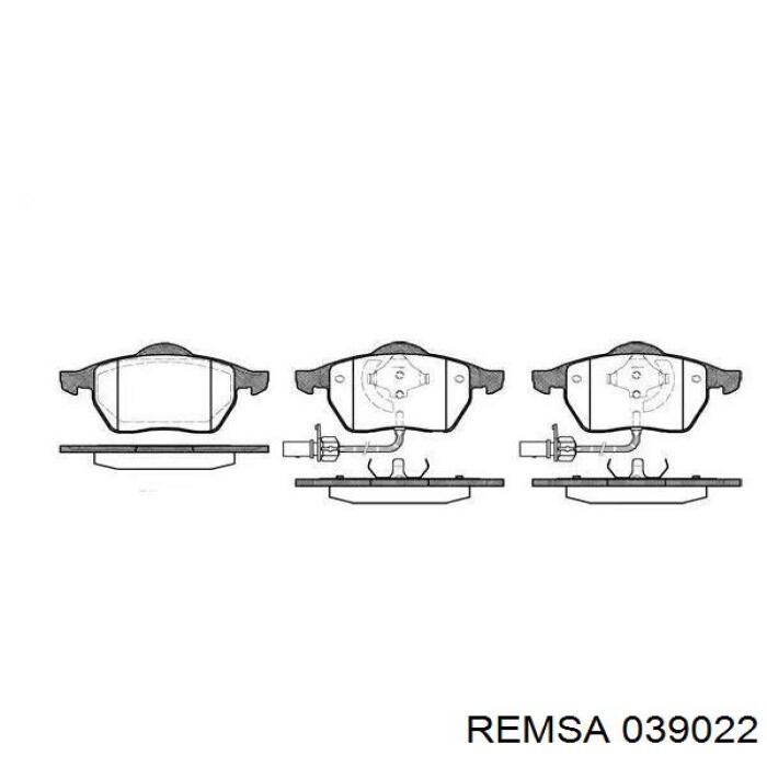Sapatas do freio dianteiras de disco Remsa 039022 preço, a partir de 57,21 USD