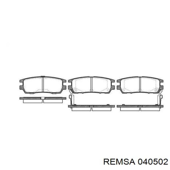 Sapatas do freio traseiras de disco Remsa 040502 preço, a partir de 22,49 USD