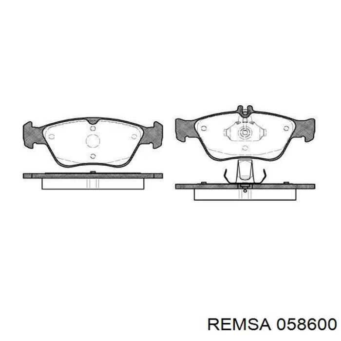 Sapatas do freio dianteiras de disco Remsa 058600 preço, a partir de 30,03 USD