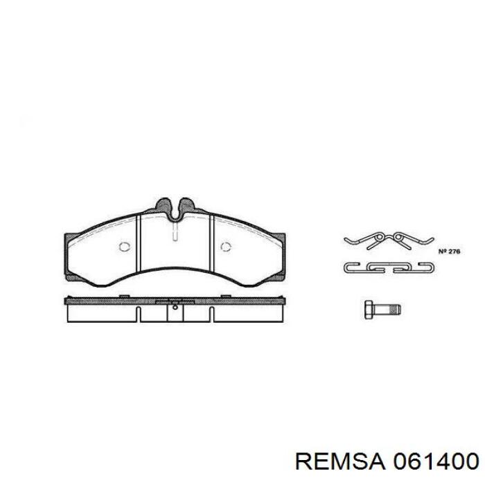 Sapatas do freio dianteiras de disco Remsa 061400 preço, a partir de 37,31 USD