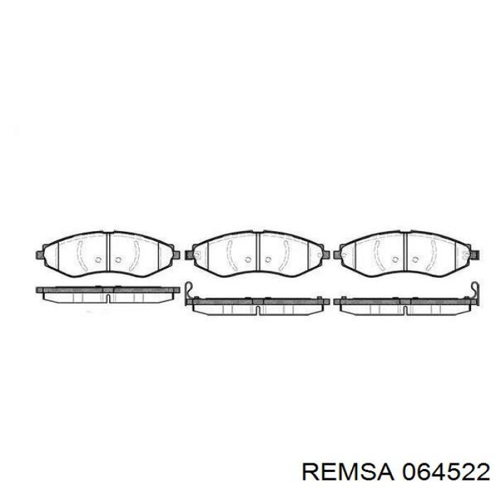 Sapatas do freio dianteiras de disco Remsa 064522 preço, a partir de 35,83 USD