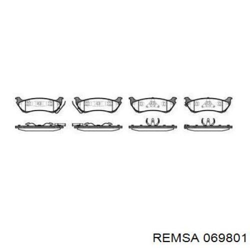 Sapatas do freio traseiras de disco Remsa 069801 preço, a partir de 52,34 USD