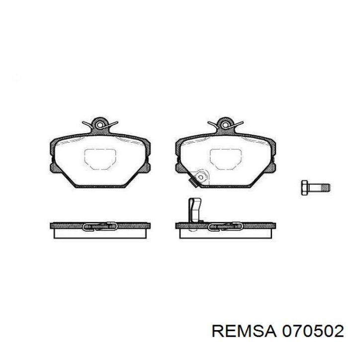 Sapatas do freio dianteiras de disco Remsa 070502 preço, a partir de 23,27 USD