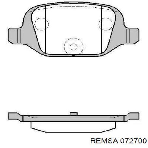 Sapatas do freio traseiras de disco Remsa 072700 preço, a partir de 21,69 USD