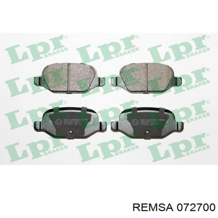 Compre 072700 Remsa Sapatas do freio traseiras de disco