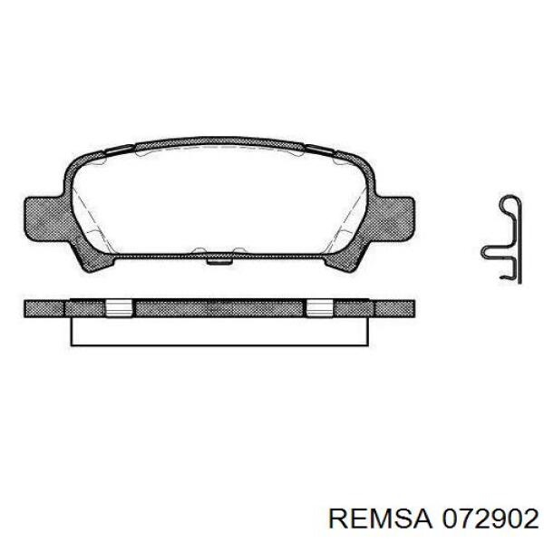 Sapatas do freio traseiras de disco Remsa 072902 preço, a partir de 24,81 USD