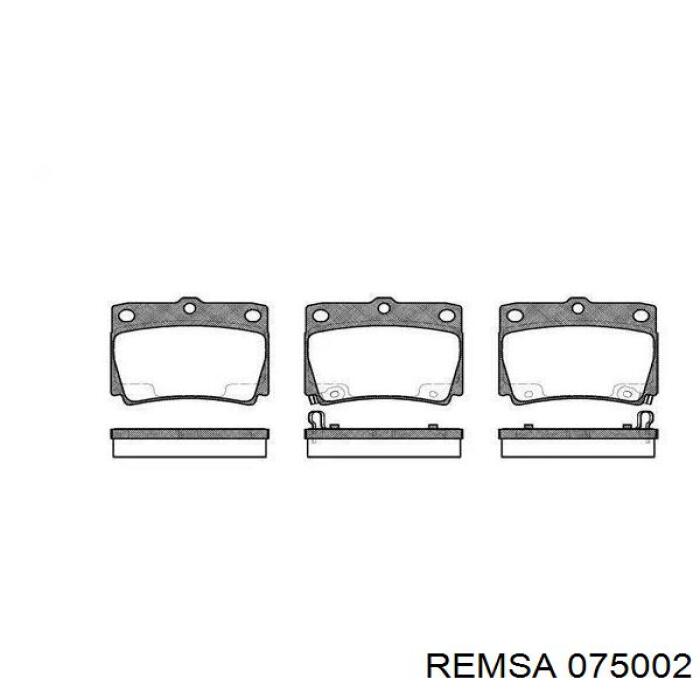 Sapatas do freio traseiras de disco Remsa 075002 preço, a partir de 30,52 USD