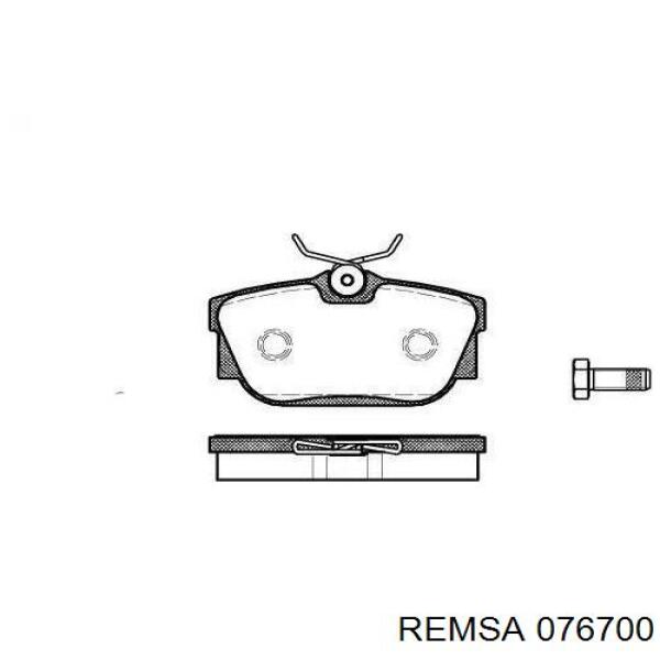 Sapatas do freio traseiras de disco Remsa 076700 preço, a partir de 32,37 USD