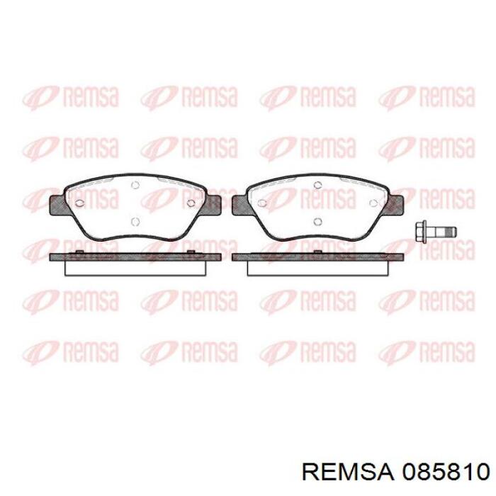 Sapatas do freio dianteiras de disco Remsa 085810 preço, a partir de 32,78 USD