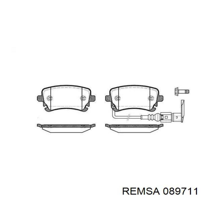 Sapatas do freio traseiras de disco Remsa 089711 preço, a partir de 35,88 USD