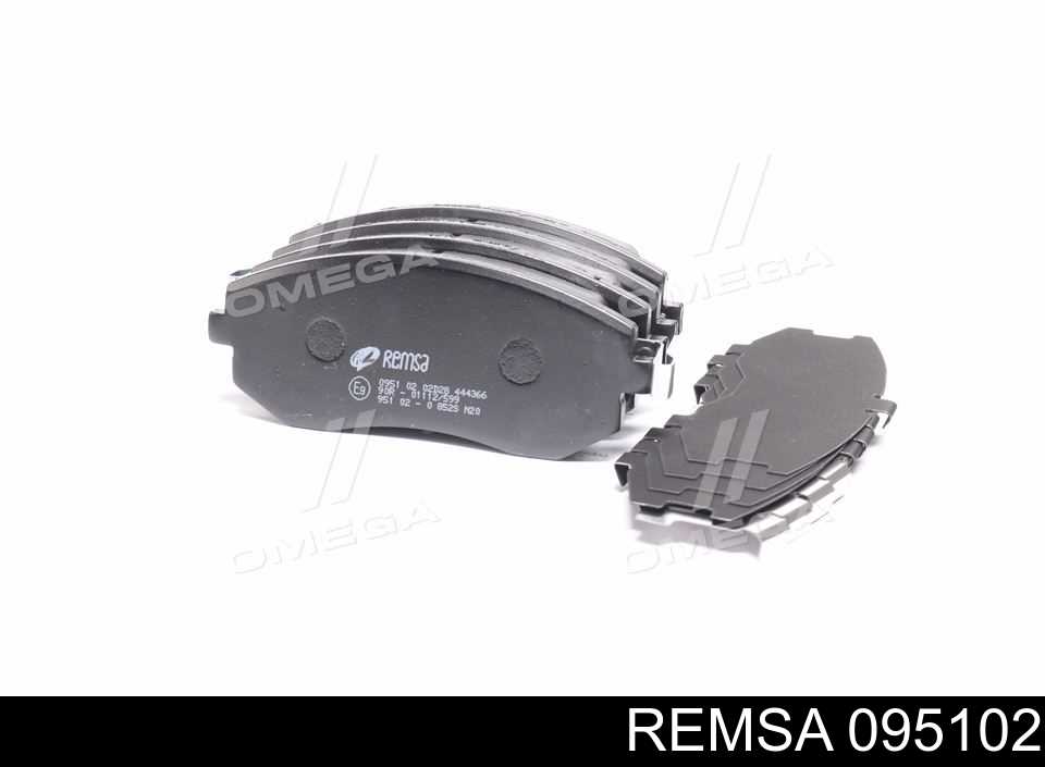 Sapatas do freio dianteiras de disco Remsa 095102 preço, a partir de 31,62 USD