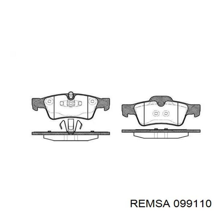 Sapatas do freio traseiras de disco Remsa 099110 preço, a partir de 45,09 USD