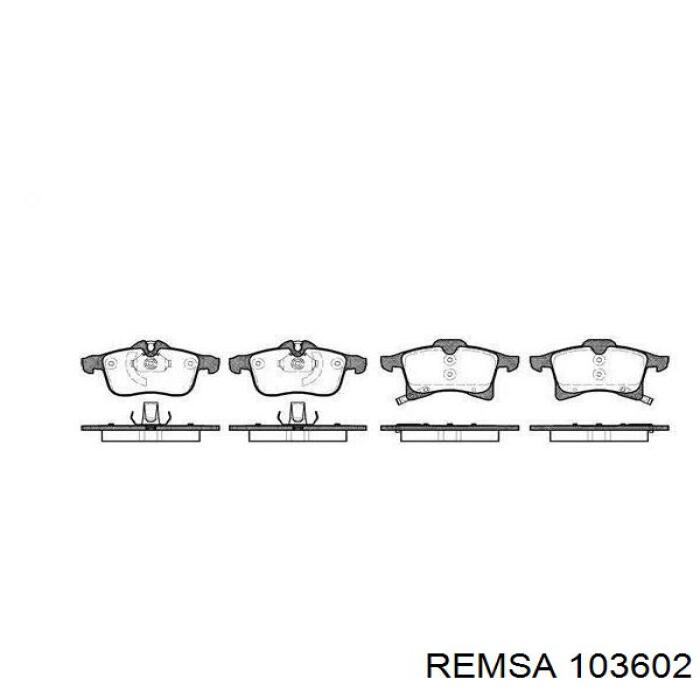 Sapatas do freio dianteiras de disco Remsa 103602 preço, a partir de 27,78 USD