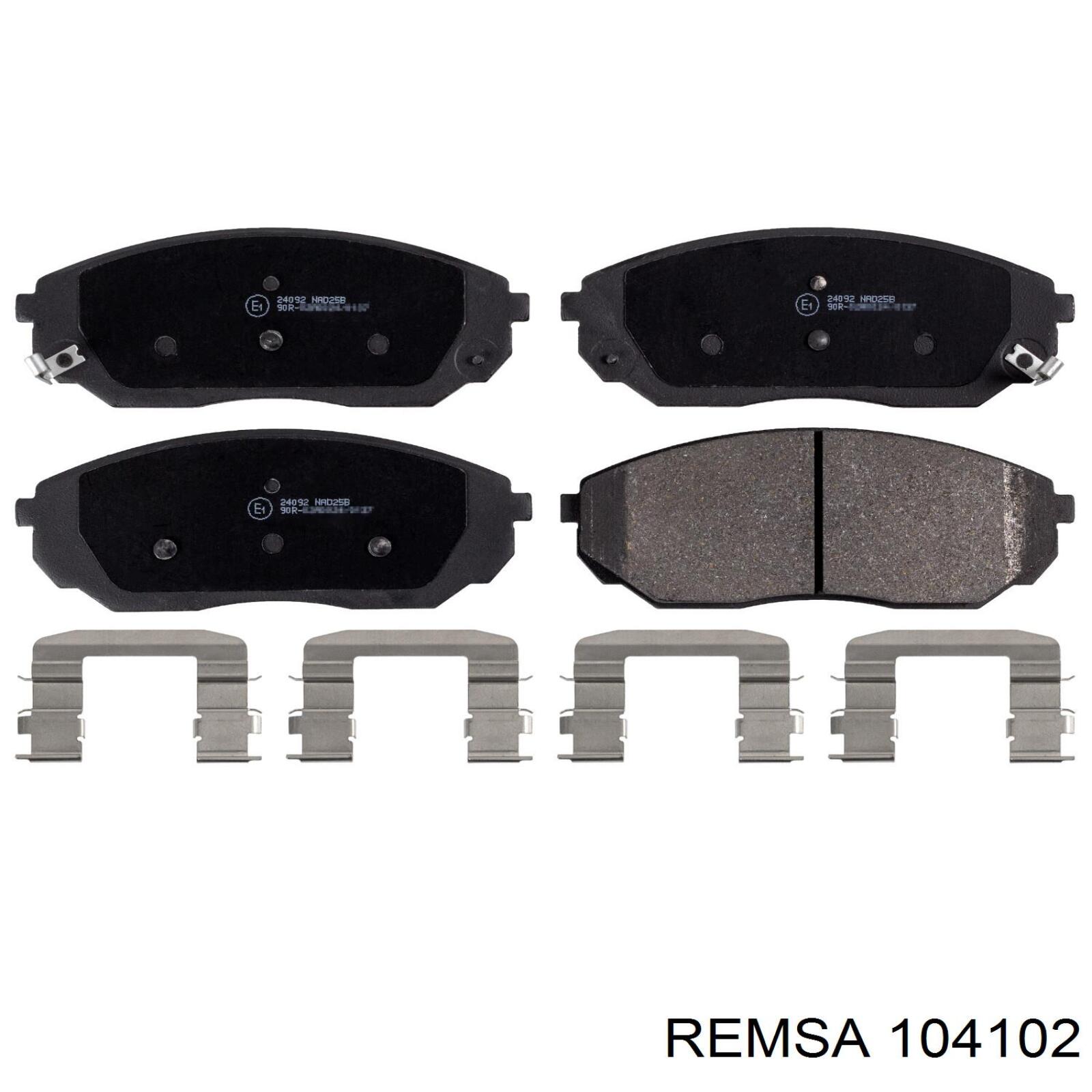 Compre 104102 Remsa Sapatas do freio dianteiras de disco