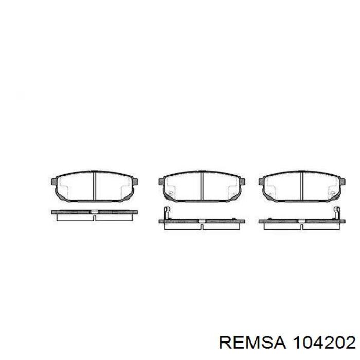 Sapatas do freio traseiras de disco Remsa 104202 preço, a partir de 27,05 USD