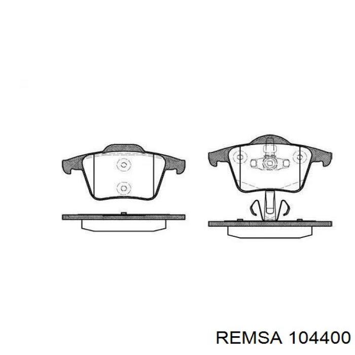 Sapatas do freio traseiras de disco Remsa 104400 preço, a partir de 30,84 USD
