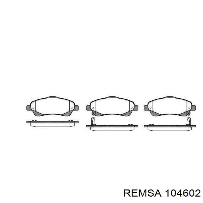 Sapatas do freio dianteiras de disco Remsa 104602 preço, a partir de 31,62 USD