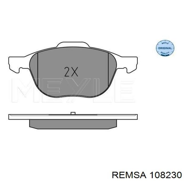 Sapatas do freio dianteiras de disco Remsa 108230 preço, a partir de 42,09 USD