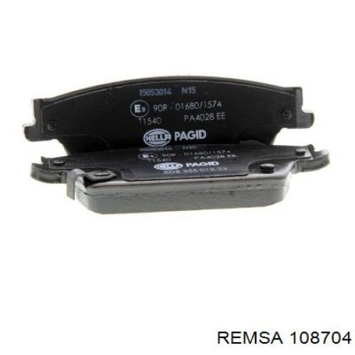 Compre 108704 Remsa Sapatas do freio traseiras de disco