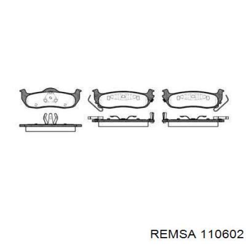 Sapatas do freio traseiras de disco Remsa 110602 preço, a partir de 35,90 USD