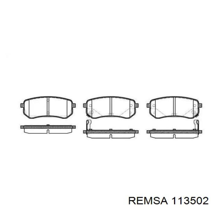 Sapatas do freio traseiras de disco Remsa 113502 preço, a partir de 18,28 USD