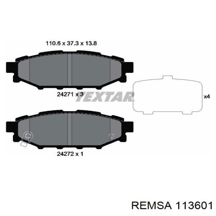 Compre 113601 Remsa Sapatas do freio traseiras de disco