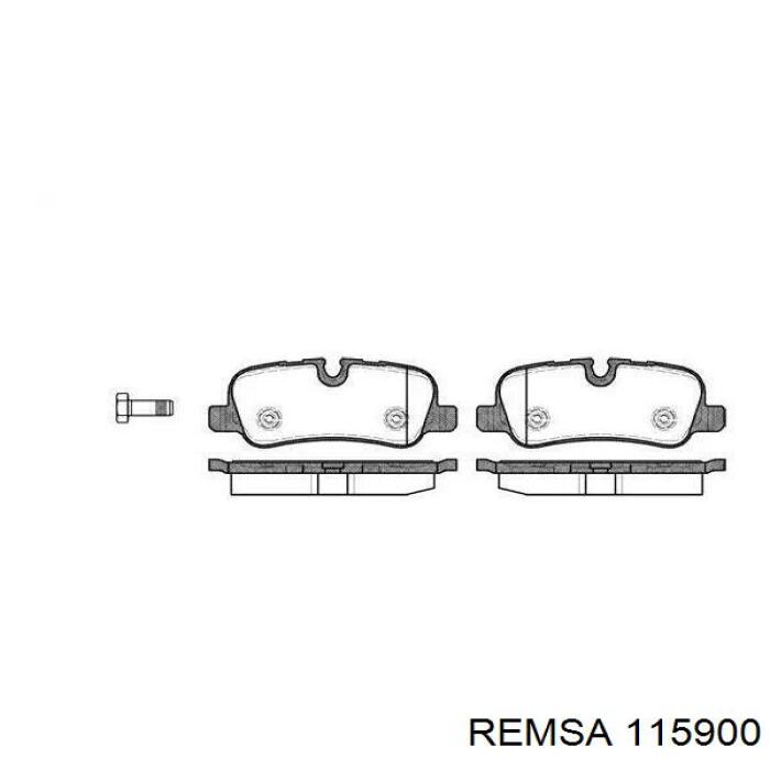 Sapatas do freio traseiras de disco Remsa 115900 preço, a partir de 38,45 USD