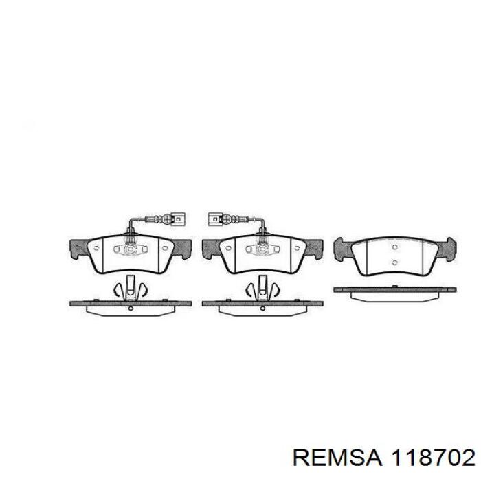Sapatas do freio traseiras de disco Remsa 118702 preço, a partir de 39,97 USD