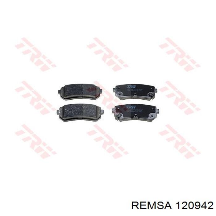 Sapatas do freio traseiras de disco Remsa 120942 preço, a partir de 22,39 USD