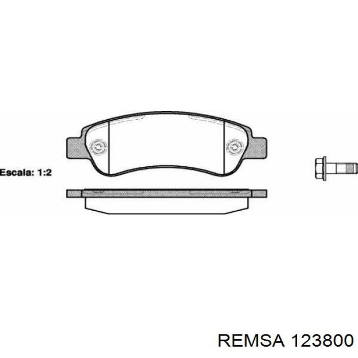 Sapatas do freio traseiras de disco Remsa 123800 preço, a partir de 30,43 USD