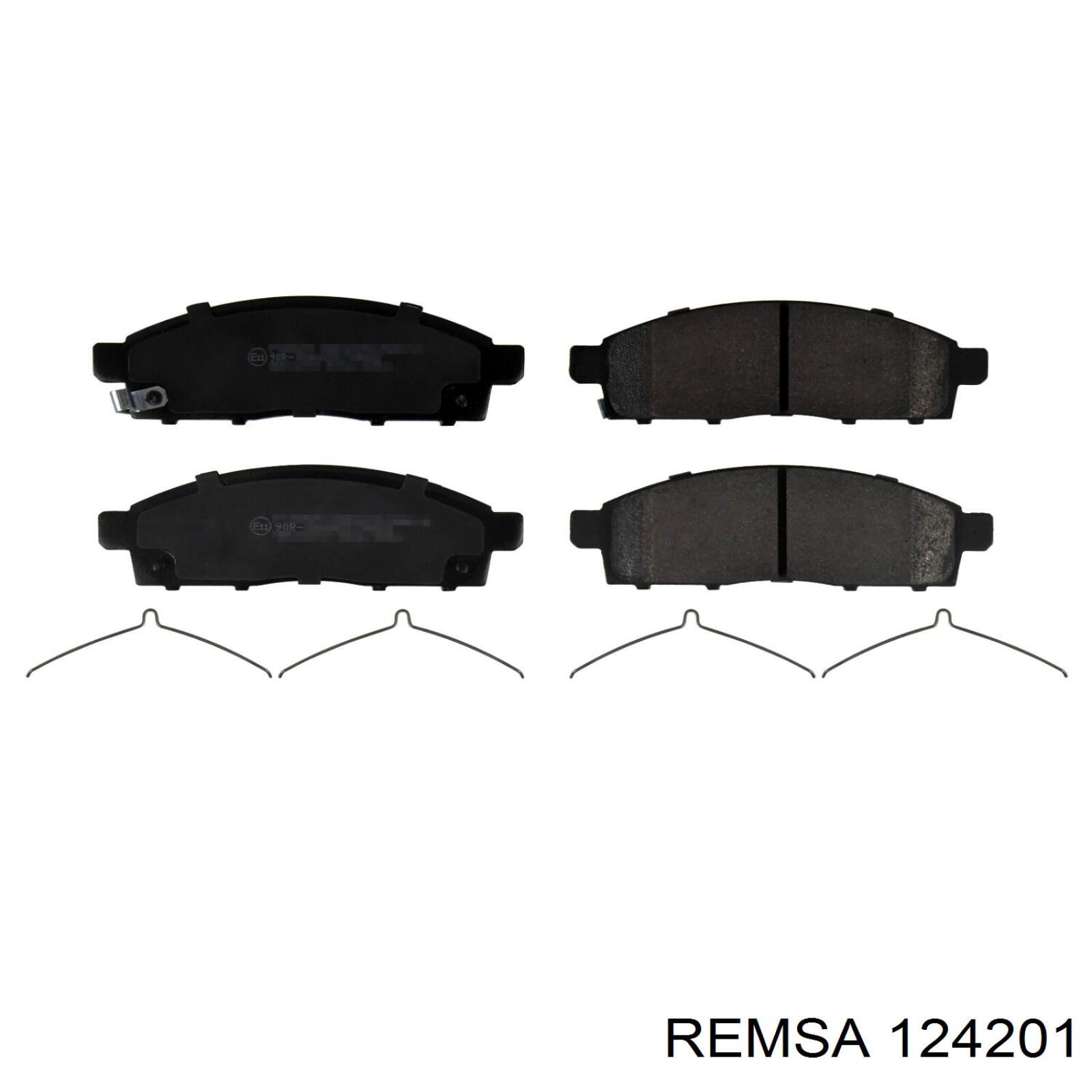 Sapatas do freio dianteiras de disco Remsa 124201 preço, a partir de 32,96 USD