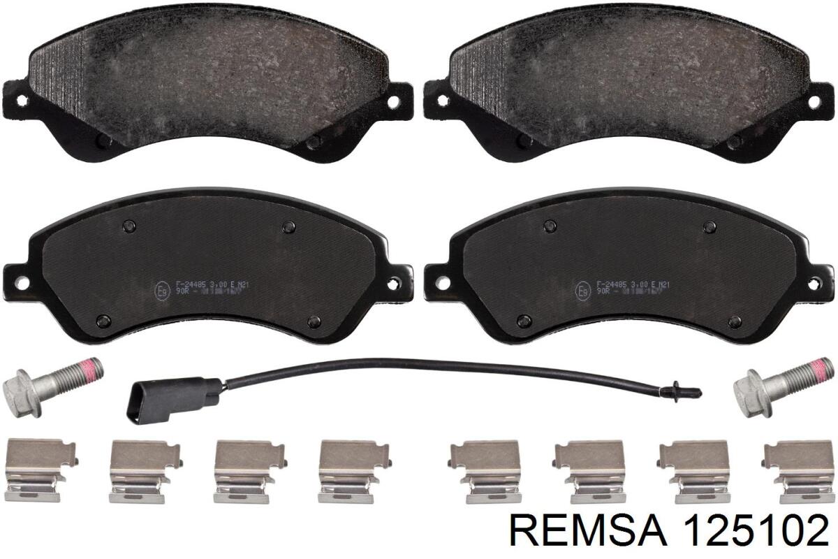 Sapatas do freio dianteiras de disco Remsa 125102 preço, a partir de 39,41 USD