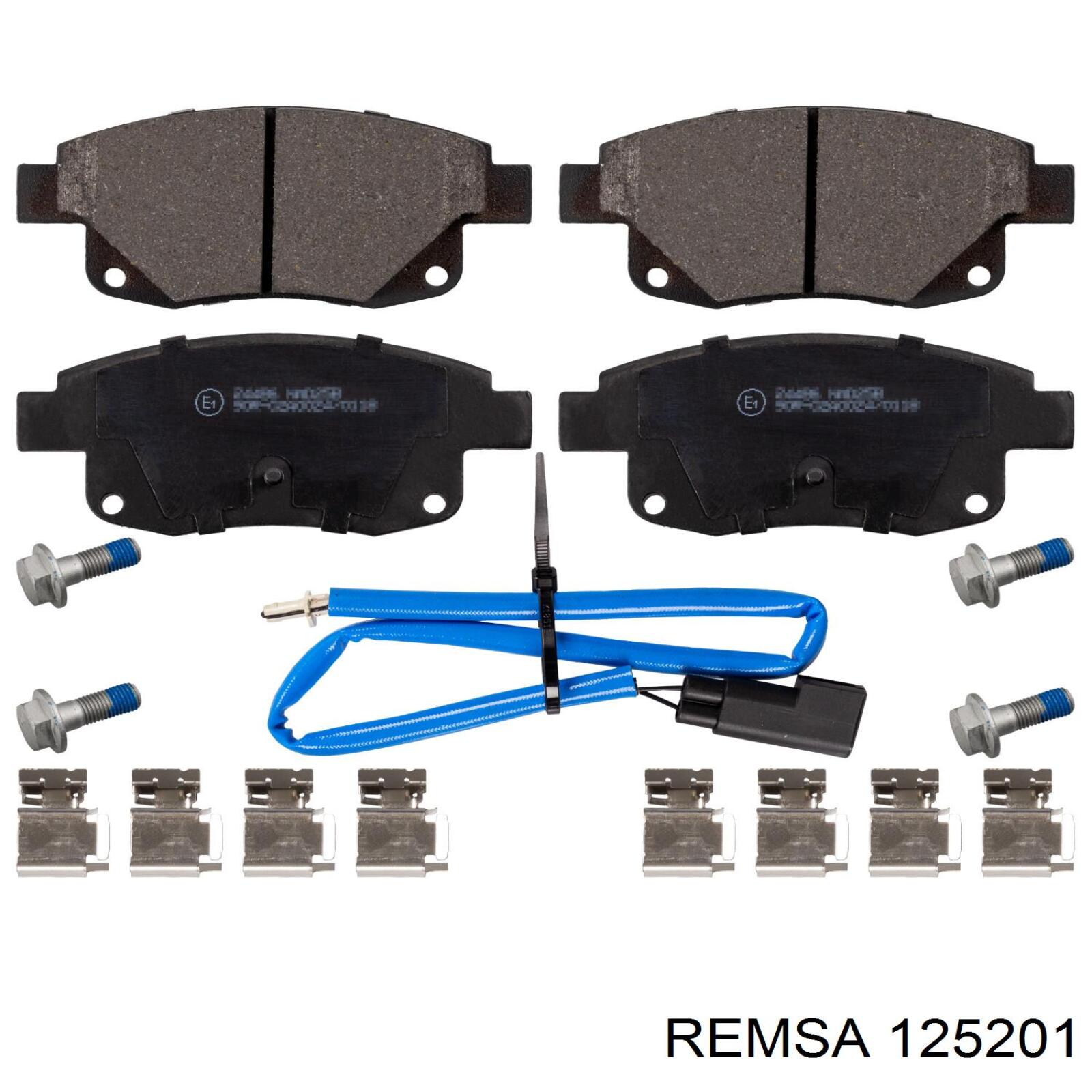 Compre 125201 Remsa Sapatas do freio traseiras de disco