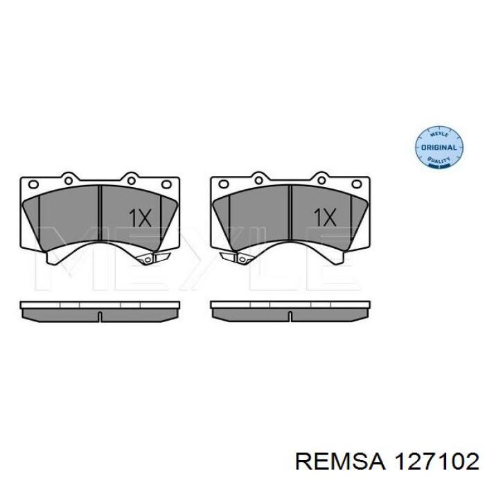 Sapatas do freio dianteiras de disco Remsa 127102 preço, a partir de 43,98 USD