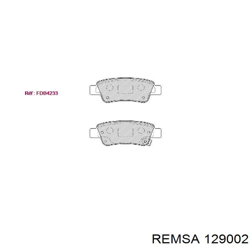 Compre 129002 Remsa Sapatas do freio traseiras de disco