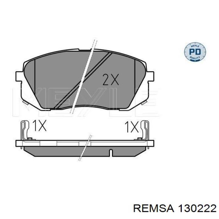 Sapatas do freio dianteiras de disco Remsa 130222 preço, a partir de 40,36 USD