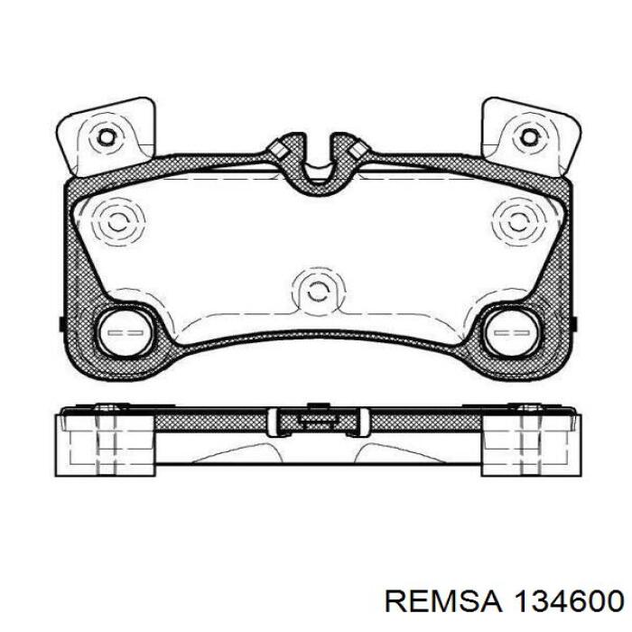 Sapatas do freio traseiras de disco Remsa 134600 preço, a partir de 71,40 USD
