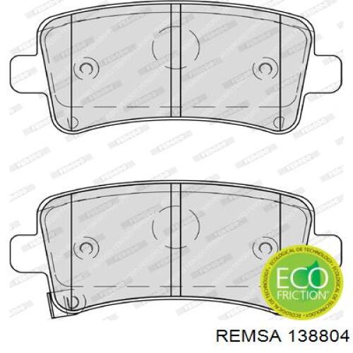 Compre 138804 Remsa Sapatas do freio traseiras de disco