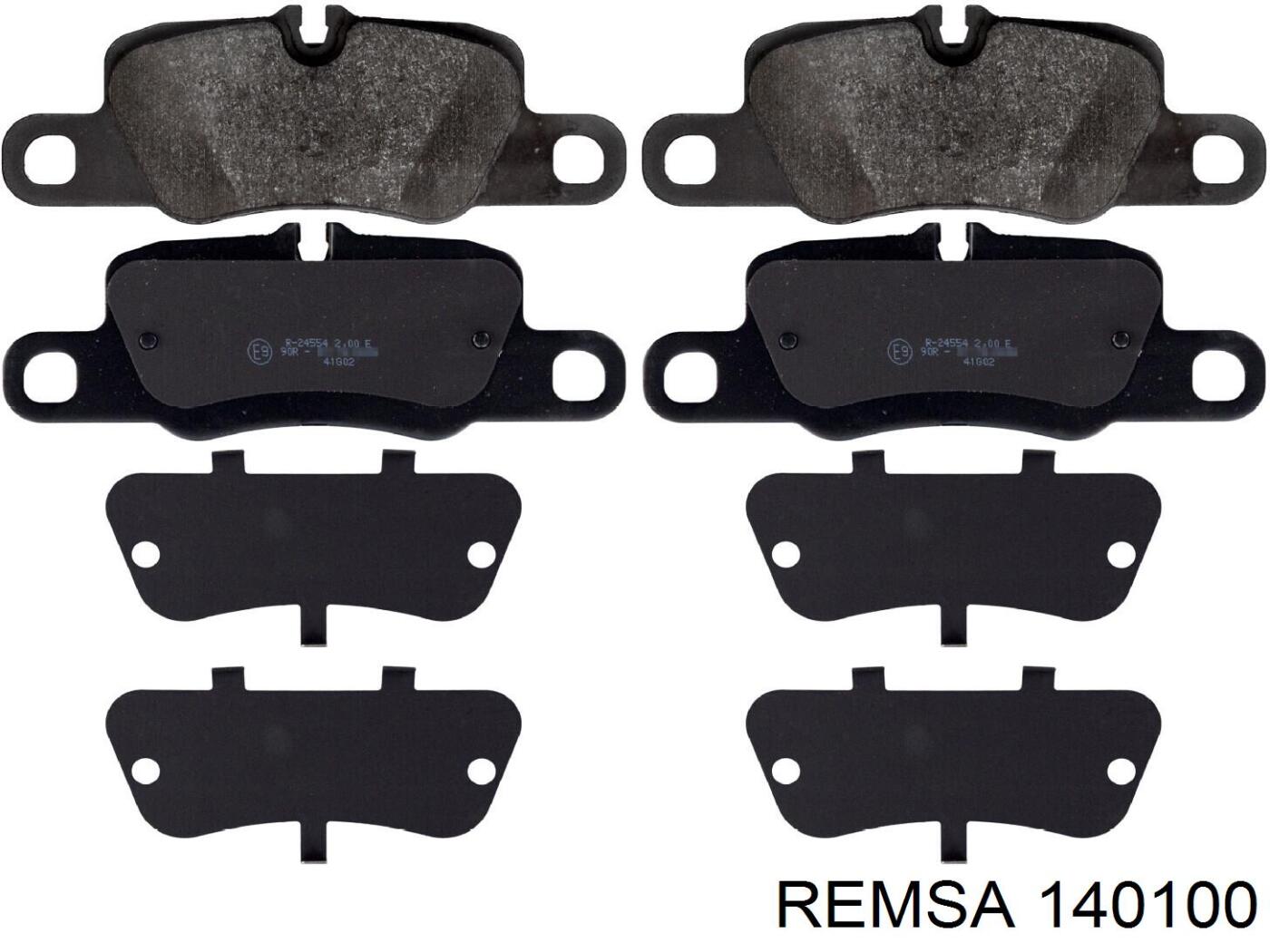 Sapatas do freio traseiras de disco Remsa 140100 preço, a partir de 63,35 USD