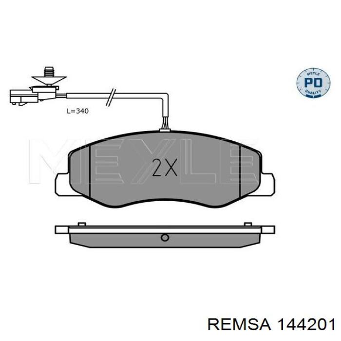 Sapatas do freio traseiras de disco Remsa 144201 preço, a partir de 33,40 USD