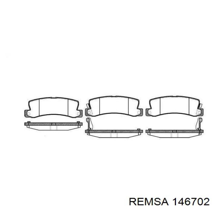 Compre 146702 Remsa Sapatas do freio dianteiras de disco