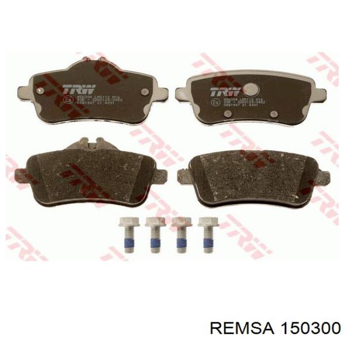 Compre 150300 Remsa Sapatas do freio traseiras de disco