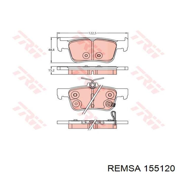 Compre 43022TVAA04 Honda Sapatas do freio traseiras de disco