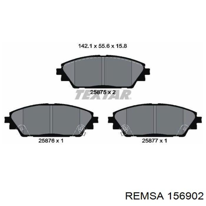 Sapatas do freio dianteiras de disco Remsa 156902 preço, a partir de 32,40 USD