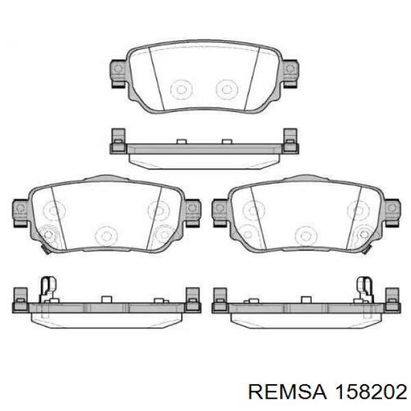 Sapatas do freio traseiras de disco Remsa 158202 preço, a partir de 25,22 USD