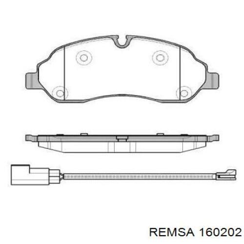 Sapatas do freio dianteiras de disco Remsa 160202 preço, a partir de 52,89 USD