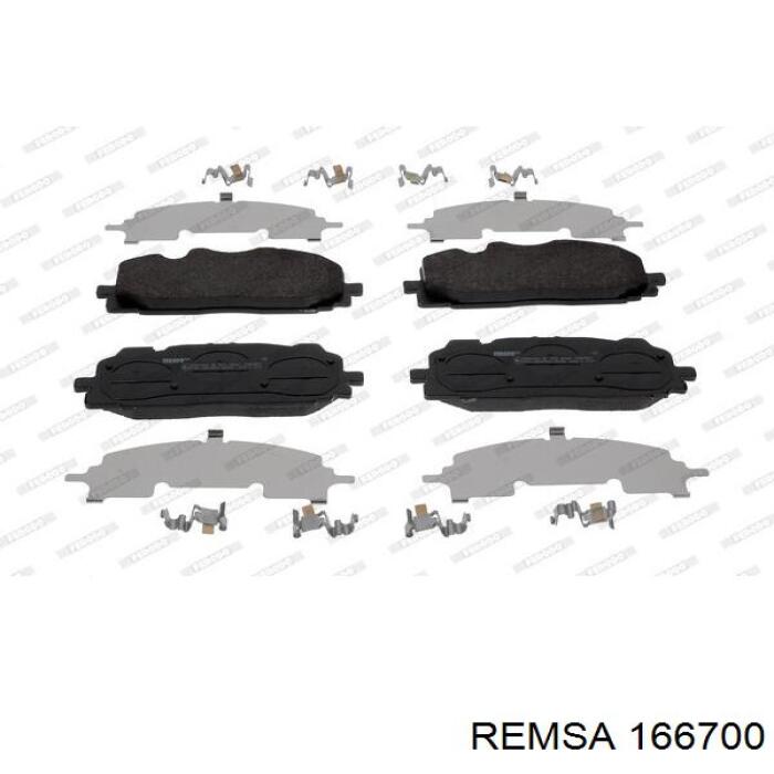 Sapatas do freio dianteiras de disco Remsa 166700 preço, a partir de 58,37 USD