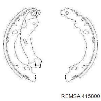 Sapatas do freio traseiras de tambor Remsa 415800 preço, a partir de 33,30 USD