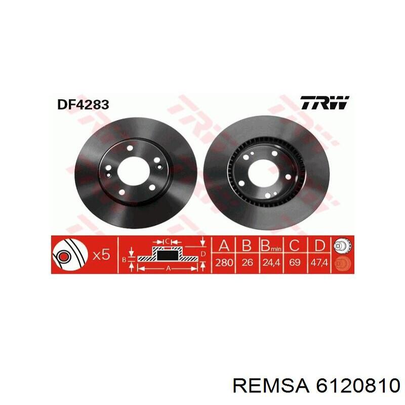 Compre 6120810 Remsa Disco do freio dianteiro