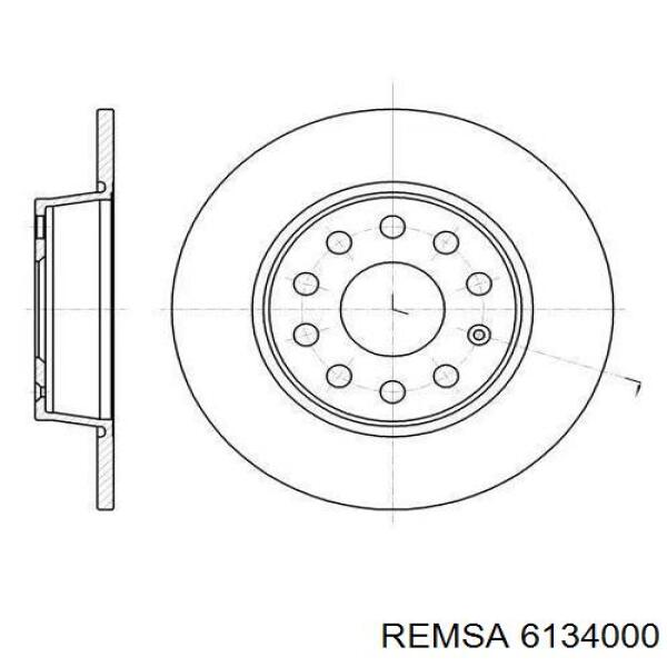 Disco do freio traseiro Remsa 6134000 preço, a partir de 42,09 USD